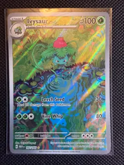 IVYSAUR 2023 POKEMON SCARLET VIOLET 151 ILLUSTRATION RARE 167/165 - Image 1