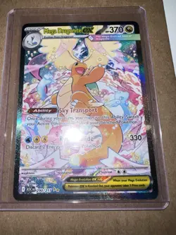 Pokemon Ascended Heroes Mega Dragonite EX SIR 290/217 NM+ CLEAN GOOD CENTERING - Image 2