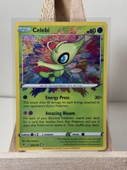 Pokemon Celebi Amazing Rare Holo SWSH04: Vivid Voltage 009/185 NM - Image 1