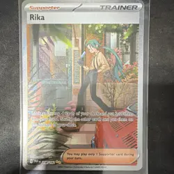 Pokemon Rika 258/182 SV04 Paradox Rift Special Illustration Rare Holo Trainer - Image 1