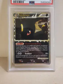2010 Pokemon HG & SS UMBREON - HOLO UNDAUNTED #86 EX (PSA 5) - Image 4