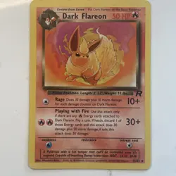 Pokemon TCG Dark Flareon Team Rocket Uncommon 35/82 50HP Moderately Played - Image 1