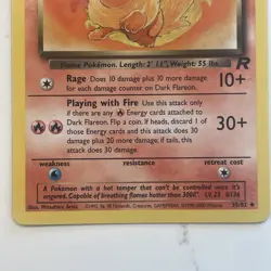 Pokemon TCG Dark Flareon Team Rocket Uncommon 35/82 50HP Moderately Played - Image 2