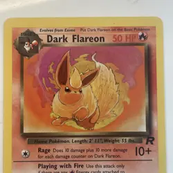 Pokemon TCG Dark Flareon Team Rocket Uncommon 35/82 50HP Moderately Played - Image 3