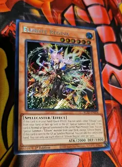yugioh Elfnote Regina BLZD-EN014 secret rare 1st Ed NM in Hand Ready To Ship!! - Image 2