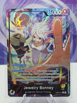One Piece TCG OP15 -EB04 Jewelry Bonney Leader Alt Art EB04-001 NM English - Image 1