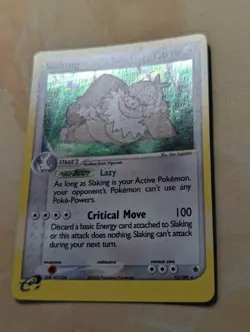Slaking - 12/109 - Pokemon Ex Ruby & Sapphire Holo Card Card Game TCG SWIRL 🌀✨ - Image 2
