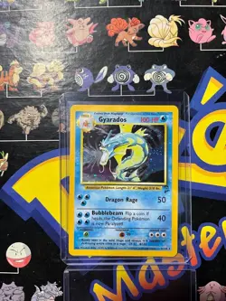 Pokemon TCG Gyarados Base Set 2 Holo Unlimited Rare Card 7/130 LP Condition - Image 1