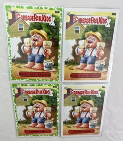 4 Card Lot Garbage Pail Kids Booger Green Sweet Treat Sawyer 99b Too Hot Tom 99a - Image 5