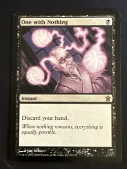 1x One with Nothing (84) Saviors of Kamigawa MP MTG Magic the Gathering x1 MKE - Image 1