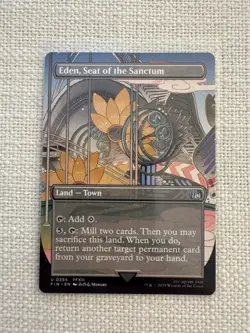 Eden, Seat of the Sanctum (Borderless) U0355 MTG Magic the Gathering NM - Image 1