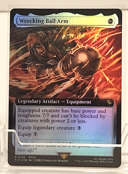 Wrecking Ball Arm Extended Art Foil - Commander: Final Fantasy MTG - Image 1