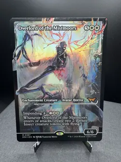 MTG Duskmourn House of Horror Overlord of the Mistmoors Showcase Foil Mythic NM - Image 1