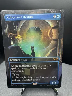 MTG Duskmourn House of Horror Abhorrent Oculus Borderless Foil Mythic NM - Image 1