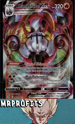 Pokemon TCG Chandelure VMAX Fusion Strike 040/264 Holo Ultra Rare ✅ - Image 1