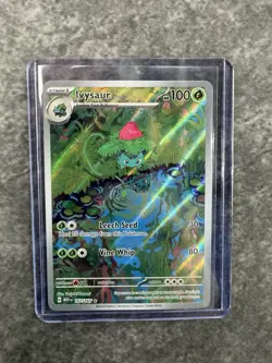 Pokemon Ivysaur Illustration Rare IR 167/165 SV: 151 Full Art TCG MINT - Image 1
