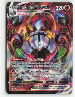 Chandelure VMAX 040/264 Holo Fusion Strike Pokemon Near Mint VMAX Rare - Image 1