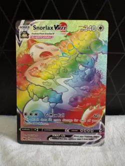 Snorlax VMAX Sword & Shield Rainbow Secret Rare 206/202 - Image 1