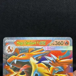 2026 Mega Charizard Y ex 030 Pokemon Mega Evolutions Promo Holo Near Mint - Image 3