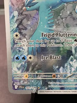 Pokemon TCG Articuno 161/159 SV: Journey Together Illustration Rare Full Art NM - Image 5