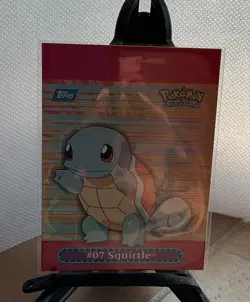 2000 Topps Pokemon Series 3 Pop Up #10 Squirtle Chase TV Animation Blue Logo - Image 1