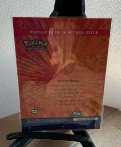 2000 Topps Pokemon Series 3 Pop Up #10 Squirtle Chase TV Animation Blue Logo - Image 2