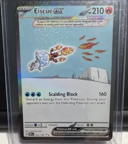 Pokemon Eiscue ex Ultra Rare Full Art Holo 222/197 Obsidian Flames 210 HP - Image 1