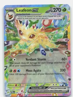 Leafeon ex 006/131 Holo Double Rare Prismatic Evolutions Pokemon Near Mint - Image 1