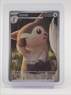 FURRET 2025 POKEMON S&V JOURNEY TOGETHER ILLUSTRATION RARE 168/159 Q0588 - Image 1