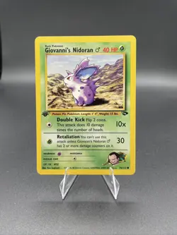 Giovanni's Nidoran Gym Challenge 1st Edition Regular Common 76/132 - Pokemon TCG - Image 1