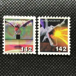 Aerodactyl Pokemon Stamp Japan Pocket monster NINTENDO SHOGAKUKAN F/S - Image 1
