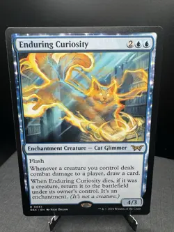 MTG Duskmourn House of Horror Enduring Curiosity Regular Mythic NM - Image 1