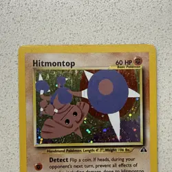 Pokemon Hitmontop 3/75 Neo Discovery 1st Edition Holo Rare 60HP Eng 2001 - Image 2