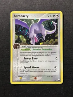 Pokemon Aerodactyl 1/92 Legend Maker Holo Rare English 70 HP Stage 1 TCG - Image 1