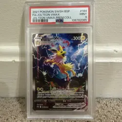 The Pokemon Co. 2021 Jolteon VMAX SWSH184 Promo Full Art Holo PSA 9 - Image 1