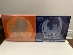 Pokemon TCG Sword & Shield Sun And Moon Elite Trainer Box Set of 2 ETBs Sealed - Image 1