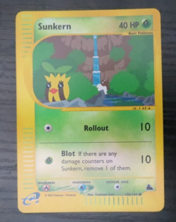 Pokemon Sunkern Reverse Holo Skyridge LP 106/144 Common 2003 - Image 1