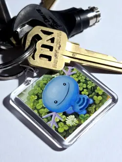 Wooper & Quagsire Double-Sided Johto Charm - Acrylic Pokemon Keychain - Image 3