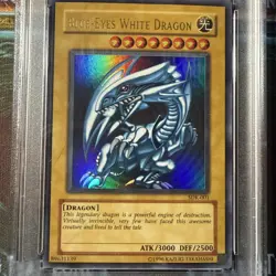 2002 YU-GI-OH! STARTER DECK: KAIBA #001 BLUE-EYES WHITE DRAGON SDK-001 PSA 9 - Image 2