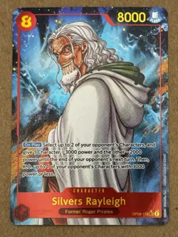 Silvers Rayleigh OP08-118 SEC Alt Art | One Piece CCG Two Legends Foil English - Image 1