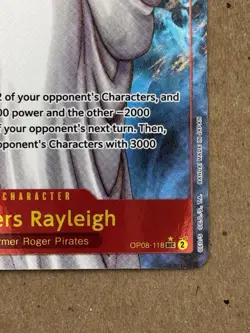 Silvers Rayleigh OP08-118 SEC Alt Art | One Piece CCG Two Legends Foil English - Image 5