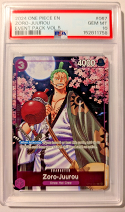 ONE PIECE ZORO-JUUROU 2024 EVENT PACK VOL.5 #067 PSA 10 - Image 2