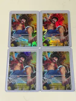 (4x) Monkey.D.Luffy SEC OP15-119 Sky Island/Snow Hat Crew Holo 5 Cost 7000 Power - Image 1