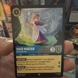 Disney Maid Marian-Badminton Ace Character Card Robin Hood Lorcana 176/204 EN - Image 1