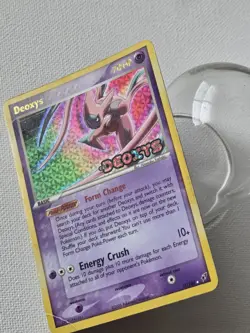 Deoxys Attack Forme Reverse Holo Rare EX Deoxys Stamped 17/107 MP Pokemon Card - Image 4