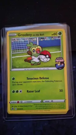 Pokemon Grookey on the Ball Futsal Promo Card 003/005 English 2020 - Image 1