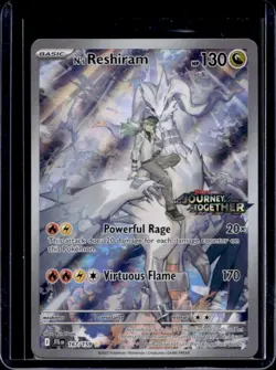 2025 Pokemon Journey Together N's Reshiram Promo Cards #167/159 - Image 1
