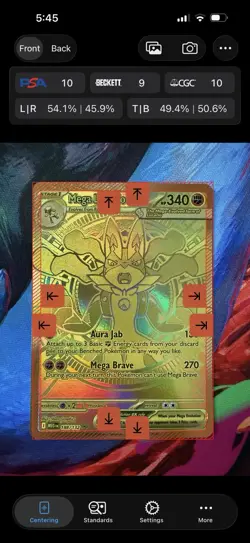 Mega Lucario Ex 188/132 Mega Evolution Gold Hyper Rare Pokemon TCG Card English - Image 3