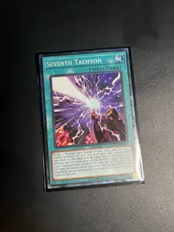 Seventh Tachyon Yu-Gi-Oh! TCG Spell Card English 1st Edition - Image 1