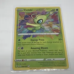 Pokemon TCG Celebi Vivid Voltage Holo Card 009/185 Amazing Rare - Image 1